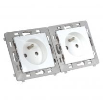 Double Prise De Courante 2p+t Encastrable Caly - Debflex