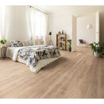 Sol Stratifié Chêne Naturel Biscotti Ac4 Ep.8 Mm L.128,50 X L.19,20 Cm Hydrofuge - Kronospan