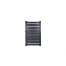 Cote Portail - Portail Aluminium Passiflore Gris Ht 1.55x3.06m