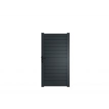 Cote Portail - Portillon Aluminium Ibis Gris Ht 1.92x1.04m