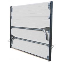 Spadone - Porte De Garage Sectionnelle Prémontée Motorisée Sans Rainure H.200 X L.300 Blanc