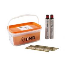 Lot De 2200 Pointes 3,1 X 90 Torsadés + 2 Cartouches - Kmr