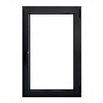 Vicente Vila - Fenêtre Aluminium H.75 X L.60 Cm Ouvrant À La Française 1 Vantail Tirant Droit Gris