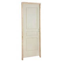 Bloc-porte Alvéolaire Postformé Poussant Gauche Huiss.88x56 Mm H.204 X L.83 Cm - Chauvat