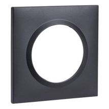 Plaque 1 Poste Noir Velour Dooxie - Legrand