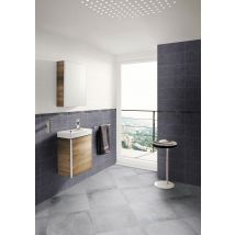 Idea Ceramica - Faïence Blanc Effet Béton L.20 X L.50 Cm Antares