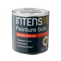 Peinture Bois Glycéro Satinée Gris Clair 0,5 L - Intens