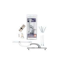 Soprofen Distribution - Béquille Porte-fenêtre Inox Blanc - Soprofen