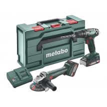 Metabo - Lot Perceuse Bs 18 + Meuleuse W18 L9-125