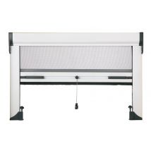 Protecta - Moustiquaire Enroulable En Aluminium Gris H.160 X L.100 Cm