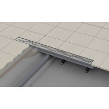 Alcadrain - Siphon Linéaire Douche À L'italienne L.90 X H.10 X P.7 Cm Apz8-850m