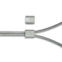 Chapuis - Manchons Aluminium Pour Cable Diam.4 Mm 2 Pièces