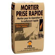 Mortier Prise Rapide Prêt À L'emploi Gris 25 Kg - Prb