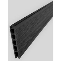 Barrain - Lame Clôture Composite Noir L.125 X Ep.22 Mm Long.1,98 Mm