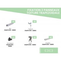 Kit De Fixation Par Tirefond Pour 2 Panneaux Photovoltaïques Etn - Esdec