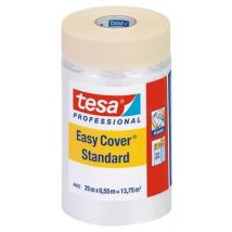 Bâche De Protection Peinture Plastique Auto-adhésive L.0,55 M X L.25 M Easy Cover Standard - Tesa