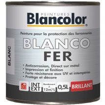Peinture Fer Brillante Bleu Osmium 0,5 L - Blancolor