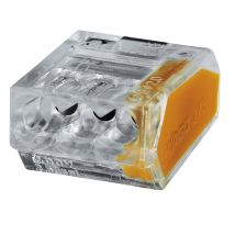 Borne Wago 273 3x1 A 2.5mm² Trans Orange