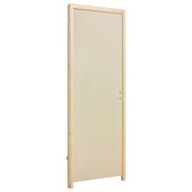 Chauvat - Bloc-porte Isoplan Prépeint Larg.83 Cm Poussant Gauche Alvéolaire Huiss.88 Mm