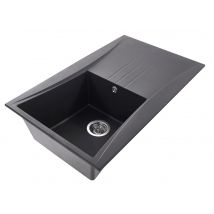 Bricoman - Evier Noir Granité 1 Cuve En Résine - "séville"