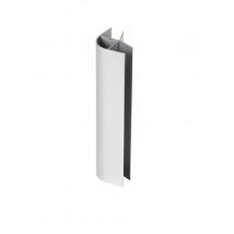 Sptd - Raccords Angle Droit Décor Gris Aluminium Pour Plinthe Ép. 16-19 X H. 150 Mm X4