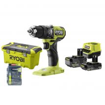 Perceuse Visseuse À Percussion 18v + 59 Accessoires - Ryobi