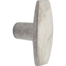 Bouton De Porte Double Aluminium Poli Carré 7 Mm - Chainey