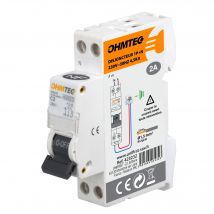 Disjoncteur 2a P+n 230v 4500 6ka Courbe C A Vis 423232 Ohmtec
