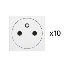 Prise De Courant 2p+t Affleurante Mosaic Lot De 10 - Legrand