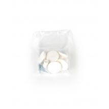 Rei - Lot 6 Boutons Rond Plastique Blanc D30mm