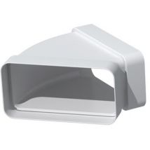 Coude 45° Horizontal Pvc Rectangulaire 55 X 220 Mm - S&p