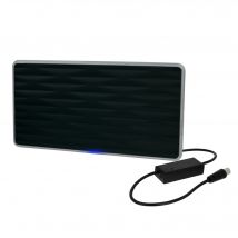 Sedea - Antenne Tv Tnt Hd Intérieure Amplifiée Plate Et Design Black Diamond - Fujionkyo - 412505