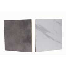 Bricoman - Crédence Stratifié Marbre Blanc/mineral L.301,50 X L.63 Cm Ép.10 Mm