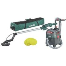 Metabo - Kit Ponceuse plâtre à bras filaire 500W + Sac + aspirateur ASR 35 L ACP + 25 abrasifs LSV5-225 - 690885000 METABO