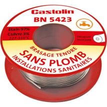 Fil Ame 97% Étain 3% Cuivre Diam.2 Mm 100 G - Bn5423 Castolin