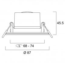 Spot Led Encastrable Blanc - Sylvania
