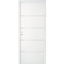 Bloc-porte Laqué Blanc Poussant Gauche H.204 X L.83 Cm Griff'inox - Jeld Wen