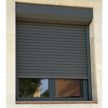 Protecta - Volet Roulant Filaire Aluminium Gris H.155xl.120 Cm