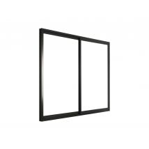 Vicente Vila - Baie Coulissante Aluminium H.215 X L.180 Cm Gris