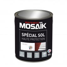 Peinture Sol Alkyde Intérieur Extérieur Satin Blanc 2,5 L - Mosaik