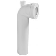 Wirquin - Pipe Wc Rigide Longue Coudée Mâle Ø100 Mm Avec Piquage Femelle Ø40 Mm