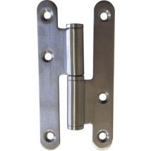 Paumelle Droite À Bouchon Nickelé 110 X 55 Mm - Chainey