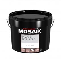 Mosaik - Sous-couche Plaque De Plâtre Acrylique Blanc Mat 10 L - Mosaïk
