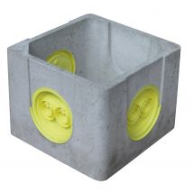 Regard Béton Allégé Opercule 30x30 Cm H.25cm - Sebico