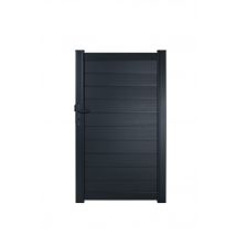 Cote Portail - Portillon Aluminium If Gris Ht 1.74x1.04m