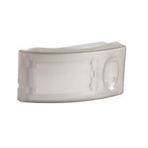 Bouton Poussoir Fumé Blanc + Porte Étiquette Lumineux Scs Sentinel