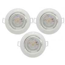 Easylight - Spots Led Encastrables Blanc Lot De 3 - Slid