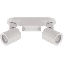 Plafonnier 2 Spots Blanc Gu10 - Slid Concept