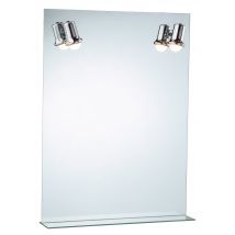 Mp Glass - Miroir Lumineux Pour Lampes Fluocompactes 79 X 58,5 Cm Linnes