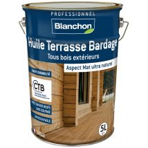 Huile Terrasse Et Bardage Bois Teinte Bois Naturel 5 L - Blanchon